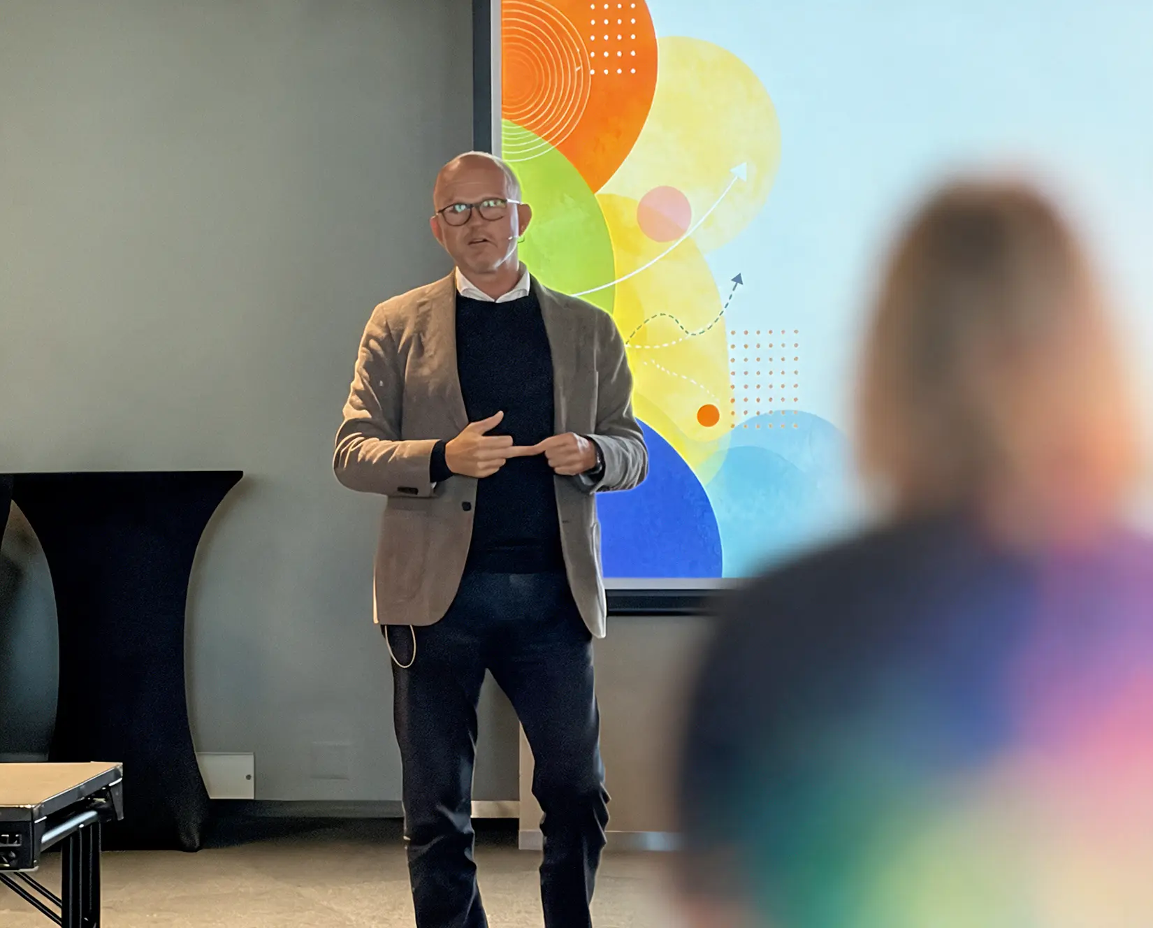 Ole Erik Almlid, direktør i NHO, under Landsmøte 2026 i Tromsø.